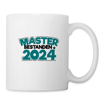 Master bestanden 2024 Masterabschluss Sponsion - Tasse - Weiß - Rechts