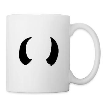 horn hörner symbol widder - Tasse - Weiß - Rechts