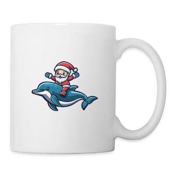 Dolphin Santa Claus - Mug - white - Right