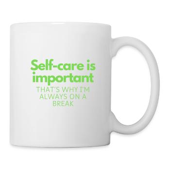 Prendre soin de soi est important - Mug blanc - blanc - Droite