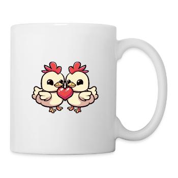 Chicken Couple Valentine's Day - Mug - white - Right
