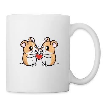Hamster Couple Valentine's Day - Mug - white - Right