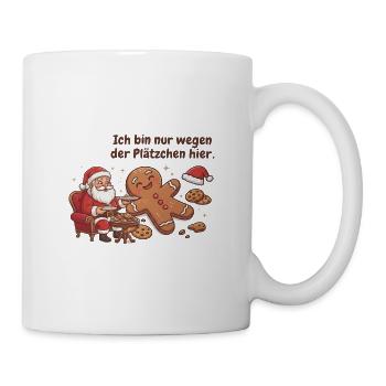 Weihnachtsplätzchen mit Santa - Tasse - Weiß - Rechts