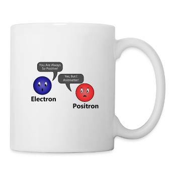 I Antimatter Electron Positron idée cadeau drôle - Mug blanc - blanc - Droite