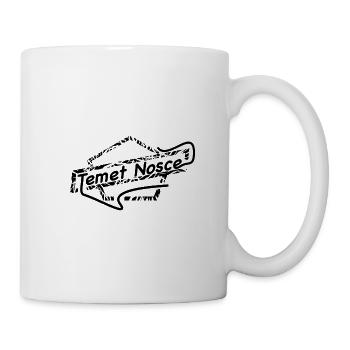 temet nosce -Erkenne dich selbst- Latein einfarbig - Tasse - Weiß - Rechts