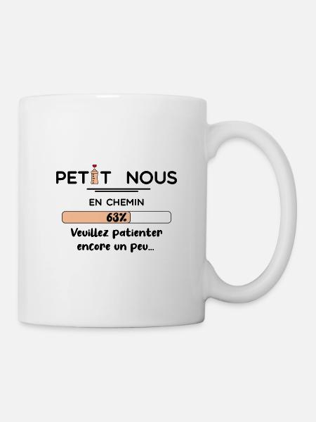 Petit nous en chemin - cadeau annonce grossesse - Mug blanc - blanc