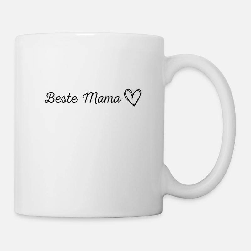 Beste Mama Design - Tasse - Weiß