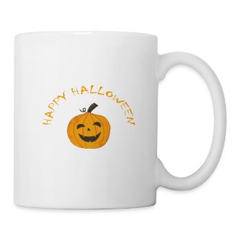 Happy Halloween - Tasse - Weiß - Rechts