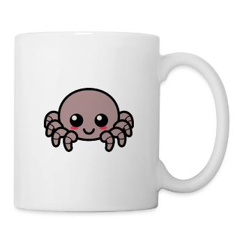 Spinne - Tasse - Weiß - Rechts