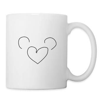 Herz Symbol Liebe Valentinstag - Tasse - Weiß - Rechts