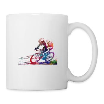 Cycling #cycling #sport #bike - Mug - white - Right