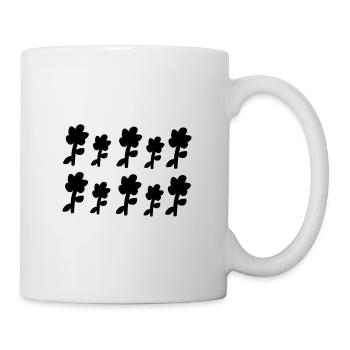 flowers symbol pattern plants flower - Mug - white - Right