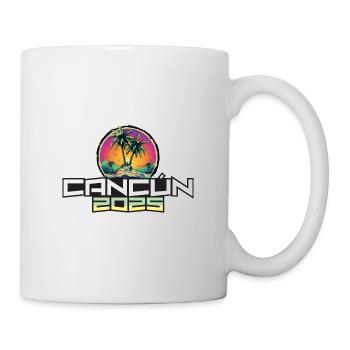 Cancun 2025 Palmiers des Fêtes - Mug blanc - blanc - Droite