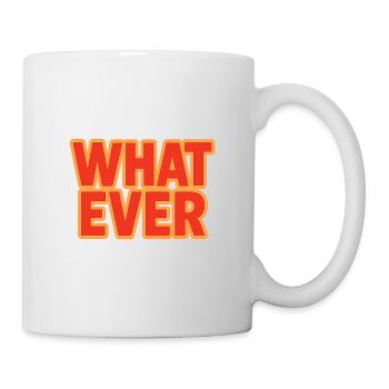 What Ever (Retro 70s Vibrant Gradient Text) - Mug - white - Right