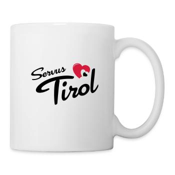 Servus Tyrol with heart - Mug - white - Right