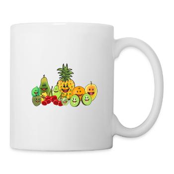 Fruits Fruits Fruits Vegan Nourriture végétalienne Été - Mug blanc - blanc - Droite