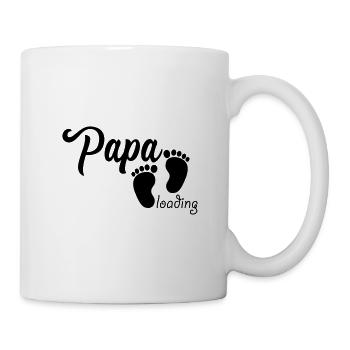 Papa Loading - Tasse - Weiß - Rechts