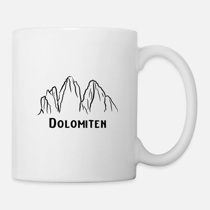 Dolomiten - Tasse - Weiß