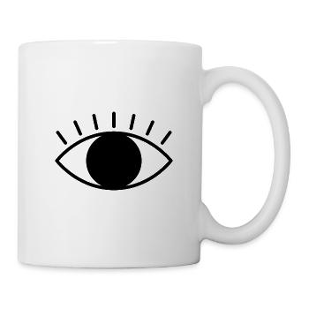 Augen - Tasse - Weiß - Rechts
