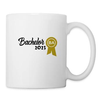 Bachelor 2023 Abschluss Promotion Sponsion - Tasse - Weiß - Rechts