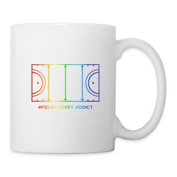 Hockey sur gazon Hockey sur gazon Terrain de hockey sur gazon - Mug blanc - blanc - Droite