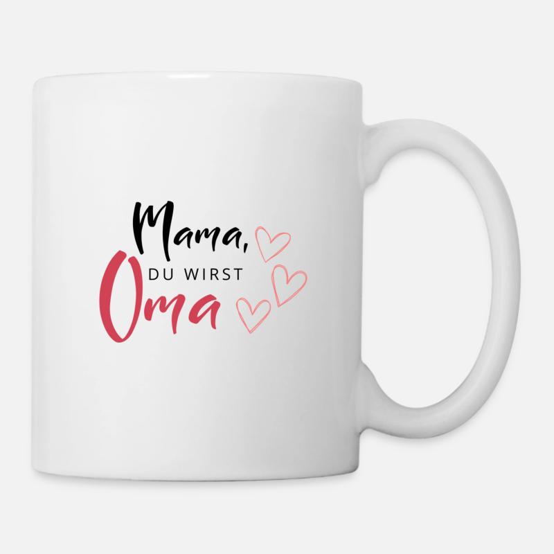 Mama wird Oma Tasse - Tasse - Weiß