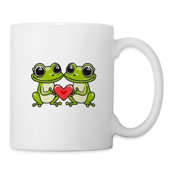 Frog Couple Valentine's Day - Mug - white - Right