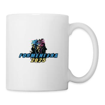 Formentera 2025 Vacances Palmiers Coloré - Mug blanc - blanc - Droite