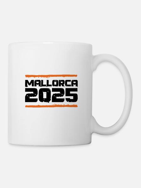 Mallorca 2025 Urlaub - Tasse - Weiß