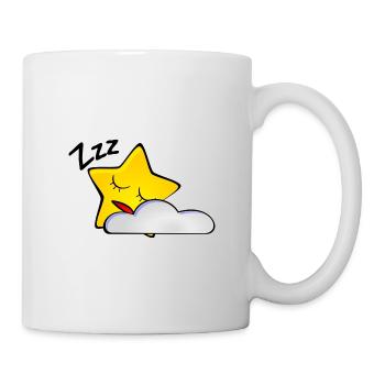 Étoile Endormie avec Nuage - Mug blanc - blanc - Droite