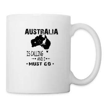 Australie is calling and i must go - Mug - white - Right