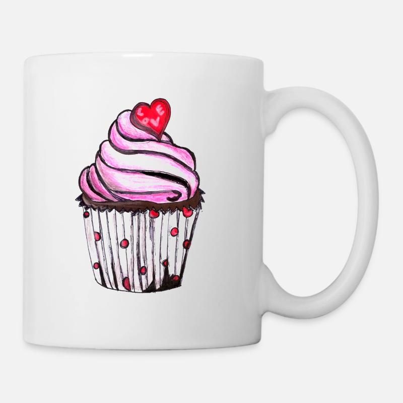 petit gâteau - Mug blanc - blanc