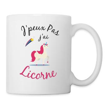 I can not I Unicorn - Mug - white - Right