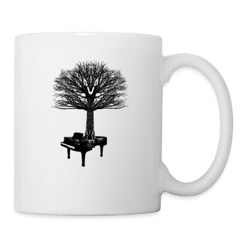 piano - Mug blanc - blanc - Droite