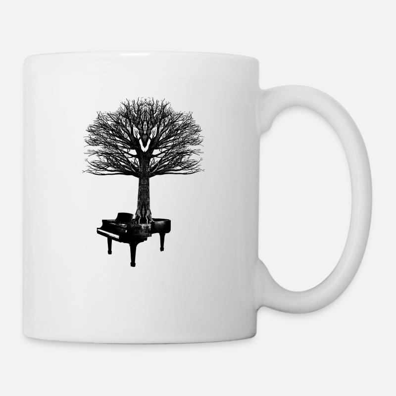 Klavier - Tasse - Weiß