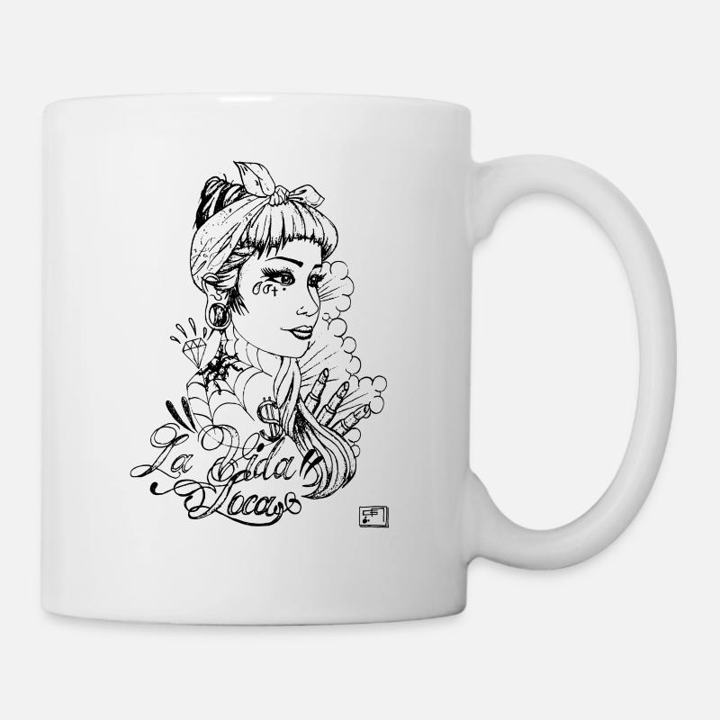 tattooed girl - Mug - white