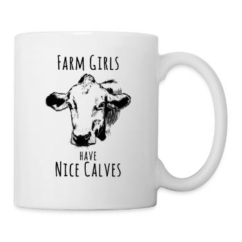 Funny Farm Girls Have Nice Calves Gifts for farmer - Mug - white - Right