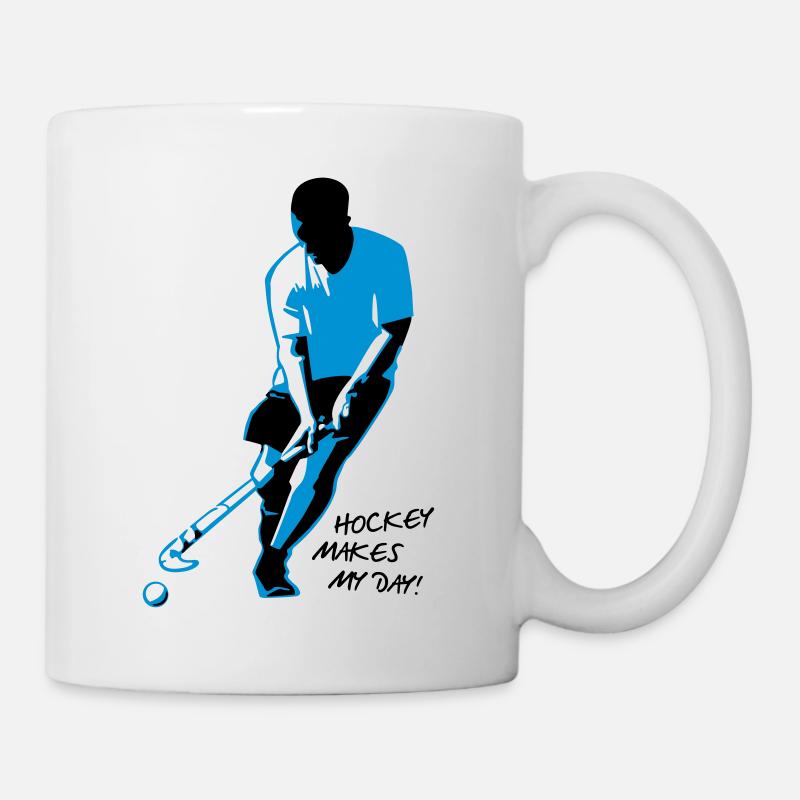Joueur de hockey - Mug blanc - blanc