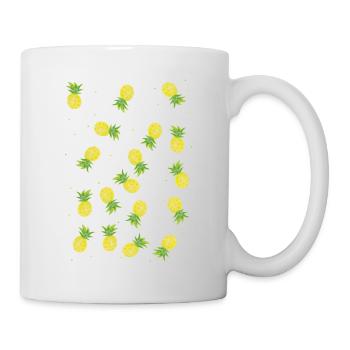 Ananas - Tasse - Weiß - Rechts