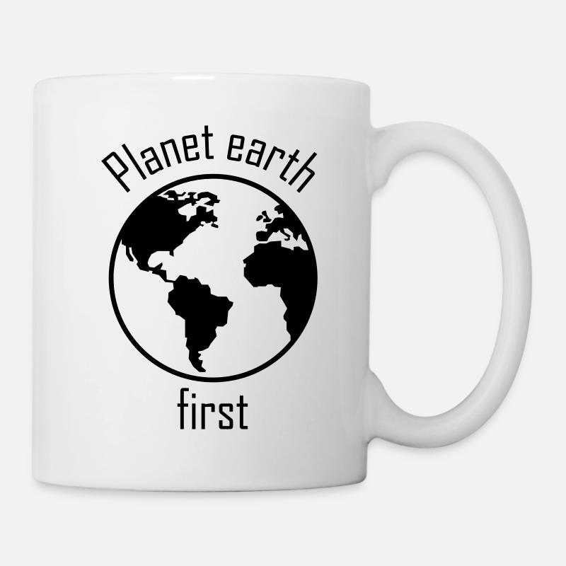 Planet Earth First - Tasse - Weiß