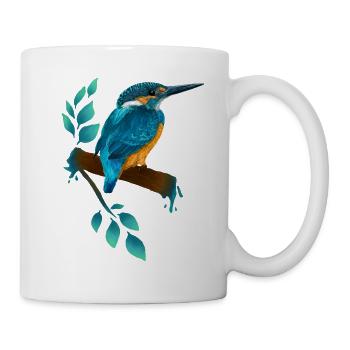 Eisvogel - Tasse - Weiß - Rechts