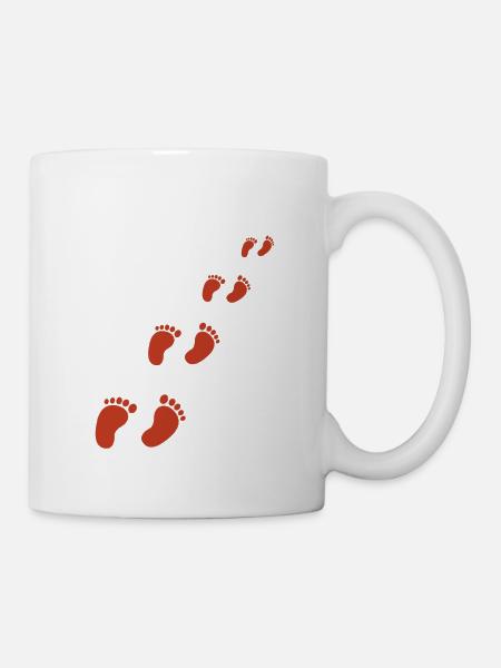 pieds - Mug blanc - blanc