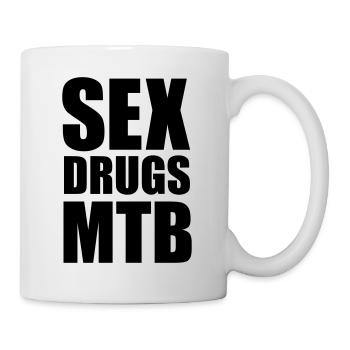 Sex Drugs & MTB - Tasse - Weiß - Rechts