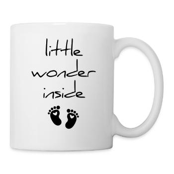 Schwangerschaft Baby Little Wonder Inside - Tasse - Weiß - Rechts