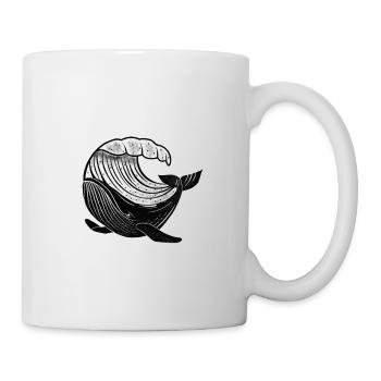 Baleine avec l’arbre - protège les océans - Mug blanc - blanc - Droite