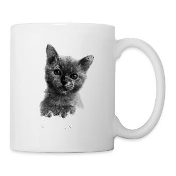 Cat motif - Mug - white - Right