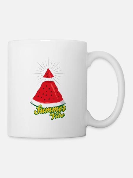 Summer Vibe ~ Watermelon Illuminati - Mug - white