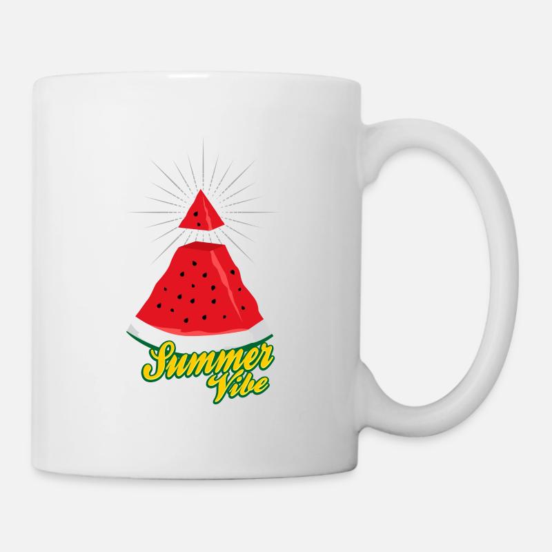 Summer Vibe ~ Watermelon Illuminati - Tasse - Weiß