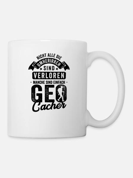 Geocaching Geschenk - Tasse - Weiß