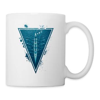 Rudern - Tasse - Weiß - Rechts
